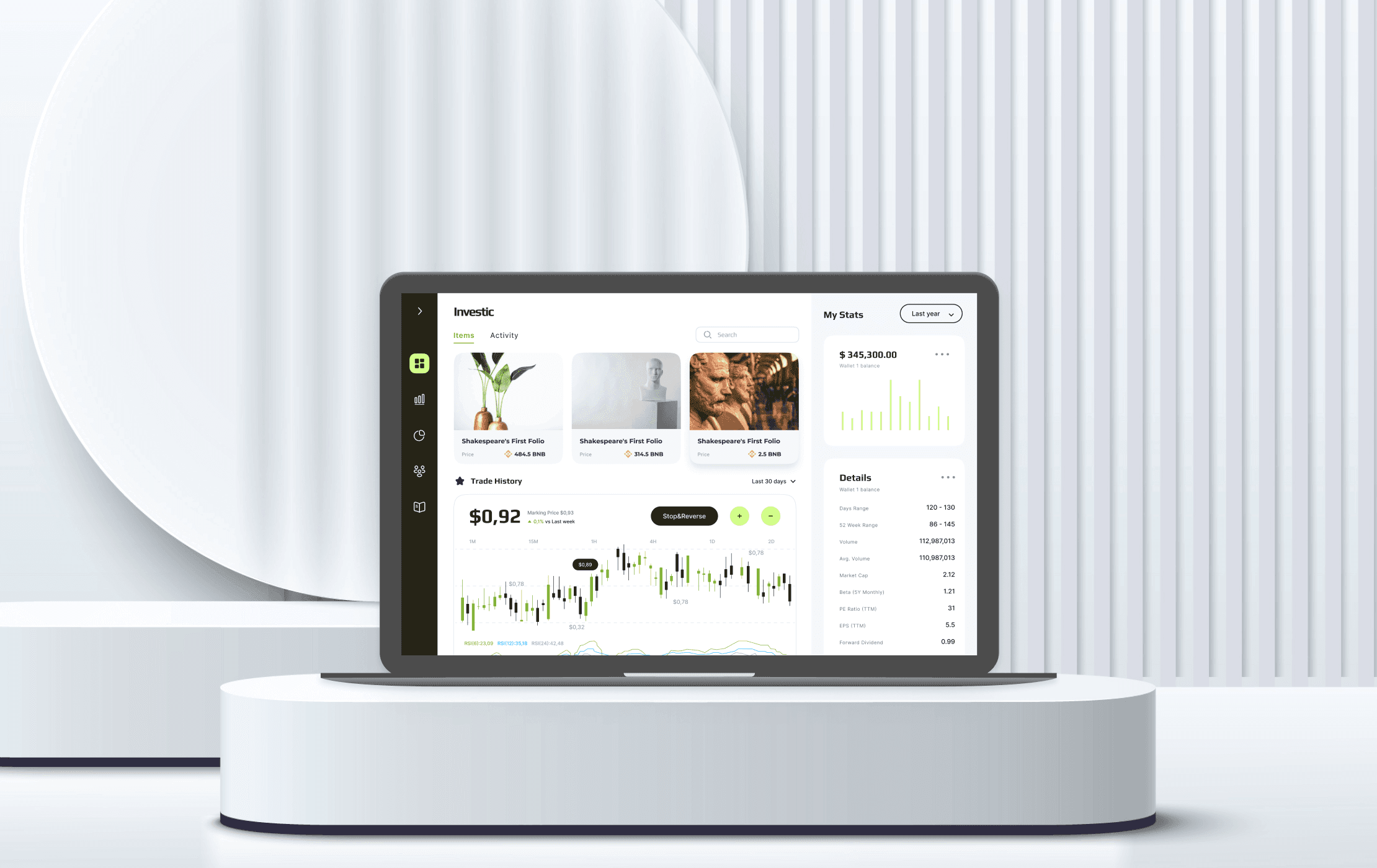 Investment platform features 
  we can provide you with