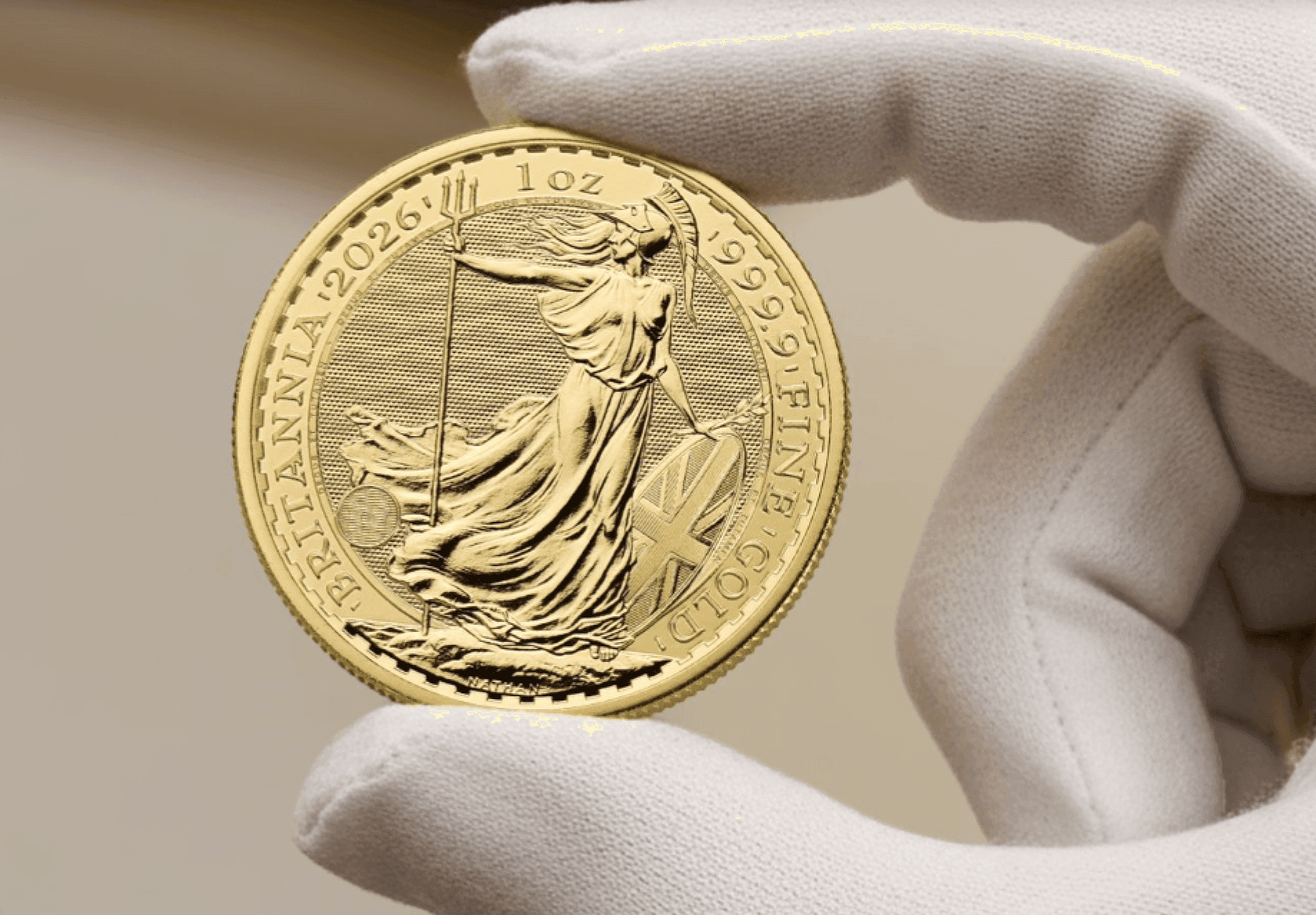 Hand with coin