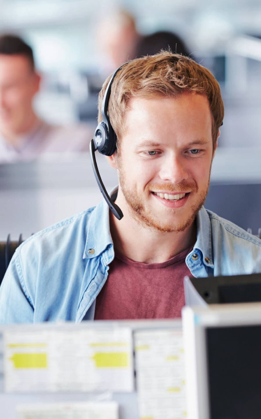 Man with headphones